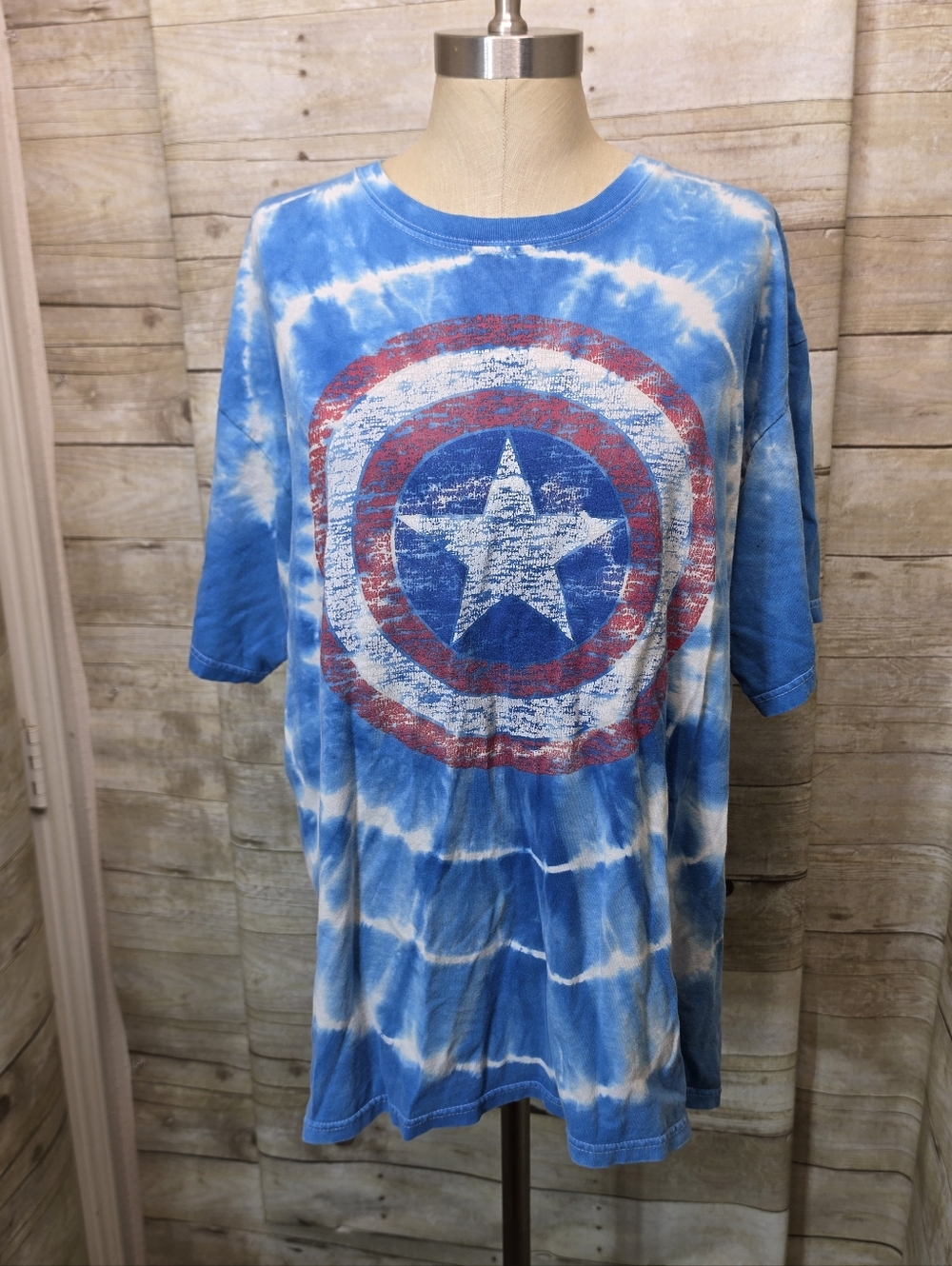 Marvel Avengers Tie-Dye Blue Tee